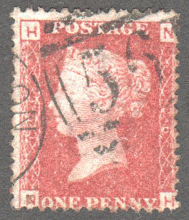 Great Britain Scott 33 Used Plate 196 - NH - Click Image to Close